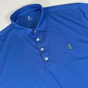 Johnnie-O Hangin Out Performance Polo Shirt Mens XL Blue Short Sleeve Golf